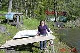 Tina målar